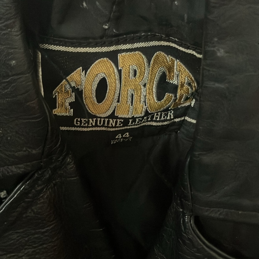 Force , Leather Biker Jacket - image 2